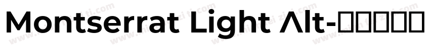 Montserrat Light Alt字体转换